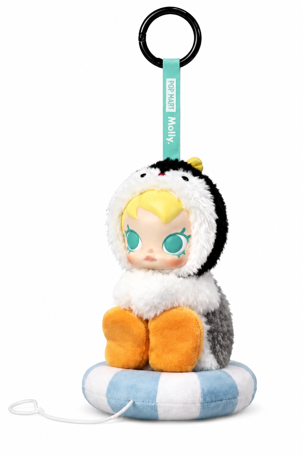 Pop Mart Baby Molly × PINGU Happy Fishing Series Plush Pendant Little Fishing Boat