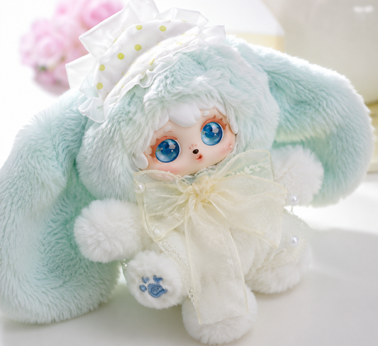 NORORO Studio × Lucky Deer Nai – NINI Poka Fluffy Collection Series Plush Pendant Shimmer Lake