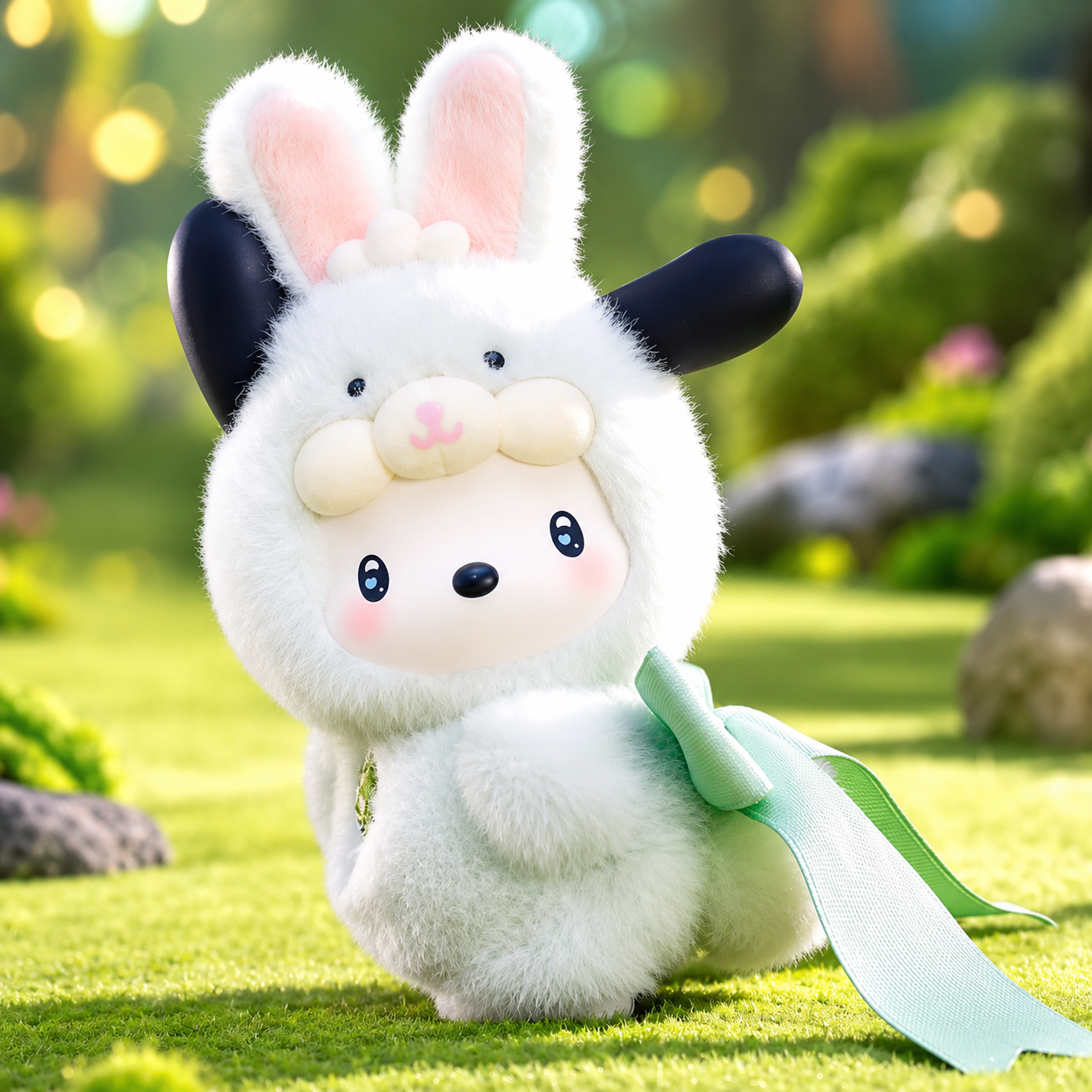 Top Toy Sanrio Characters Diamond Bunny Baby Vinyl Plush Pendant Confirmed - Pochacco Minty Diamond