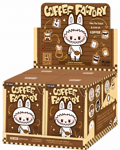 POP MART POP BEAN Coffee Factory Series plush pendant display box