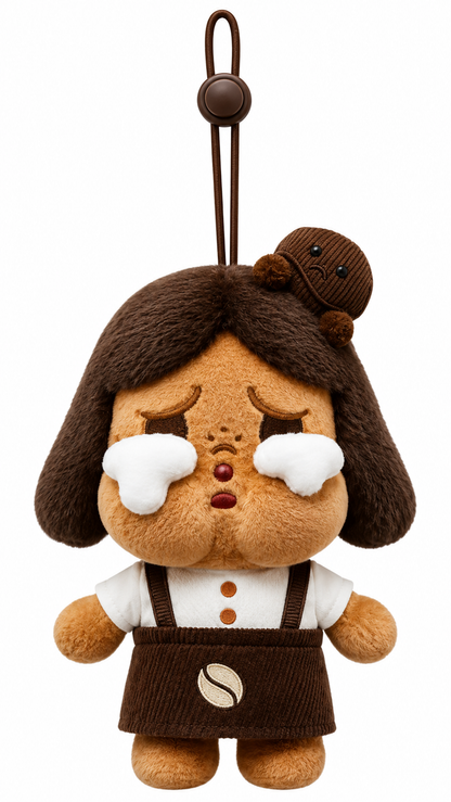 POP MART POP BEAN Coffee Factory CRYBABY Dessert Chef confirmed plush pendant