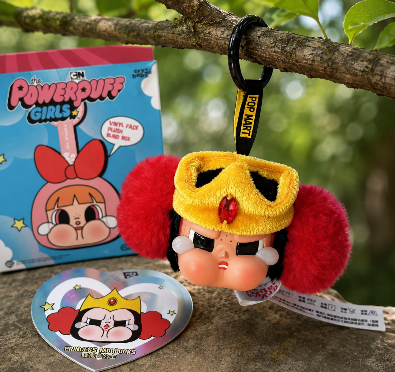Pop Mart CRYBABY × The Powerpuff Girls – Princess Morbucks Secret Vinyl Face Plush Pendant
