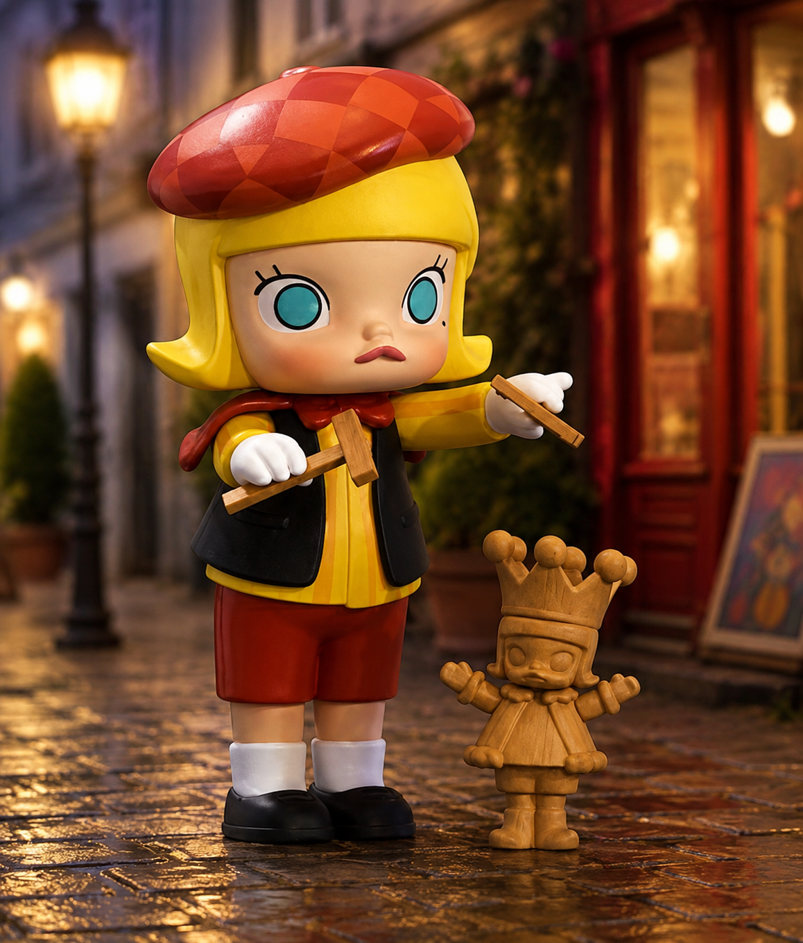 Pop Mart Molly Imaginary Wandering Figure Series Street Puppet Show