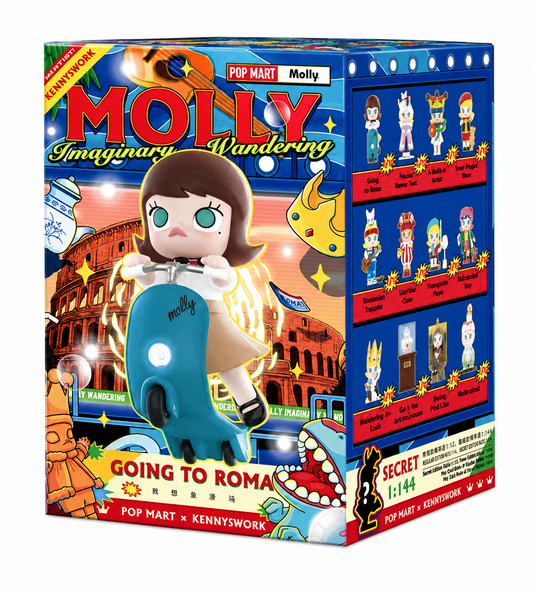 Pop Mart Molly Imaginary Wandering Figure Series Street Puppet Show