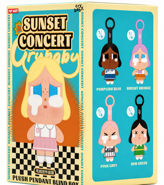 Pop Mart CRYBABY Sunset Concert Series Plush Pendants