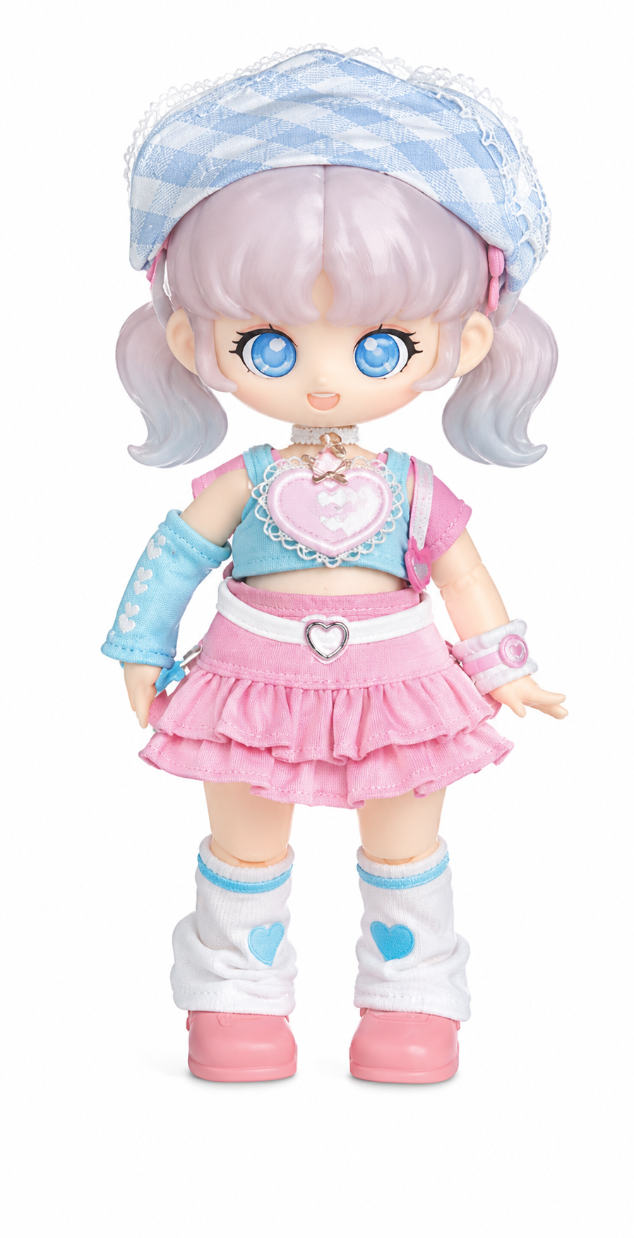 SIMONTOYS TEENNAR Campus Idol Series – Sweet Rocker BJD Collectible Doll – 14cm