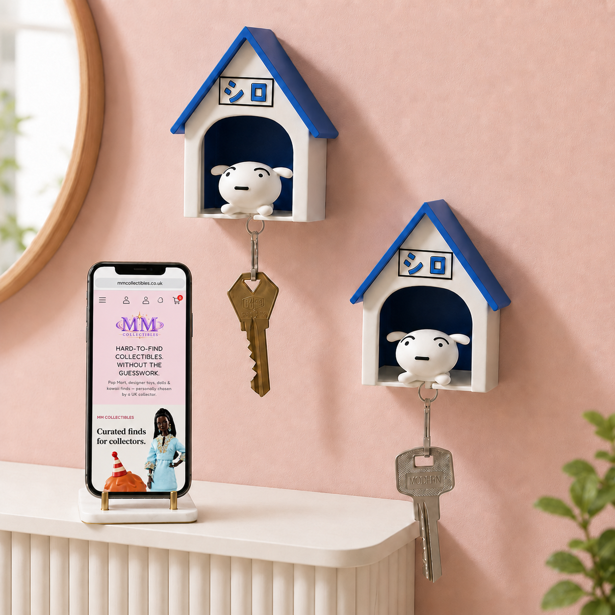 Crayon Shin Chan SHIRO Wall-Mounted Key Holder – Dog House Return Home