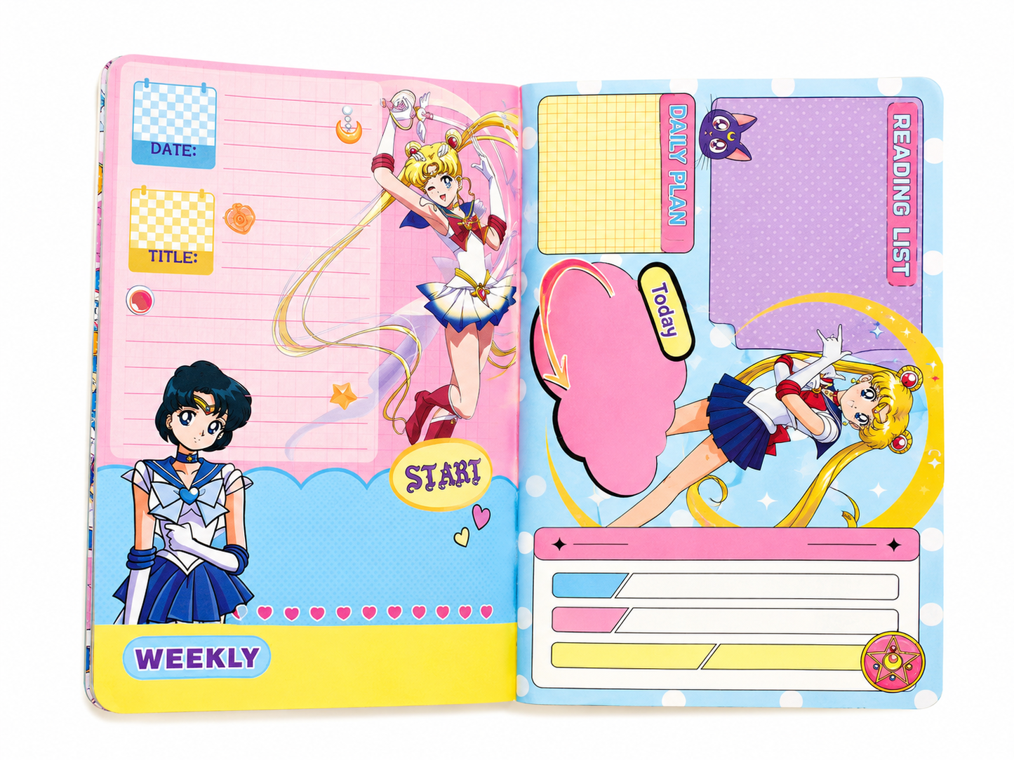 Sailor Moon A5 Padded Illustrated Agenda/Diary Planner