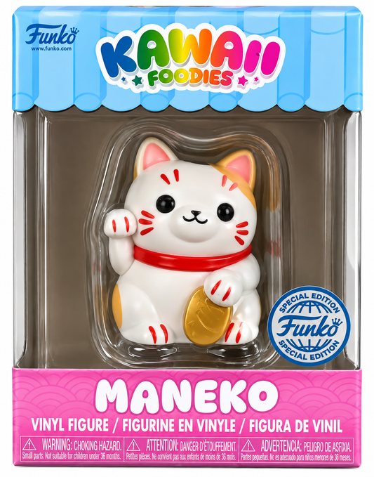 Funko Kawaii Foodies Special Edition Maneko lucky cat vinyl figure in original box