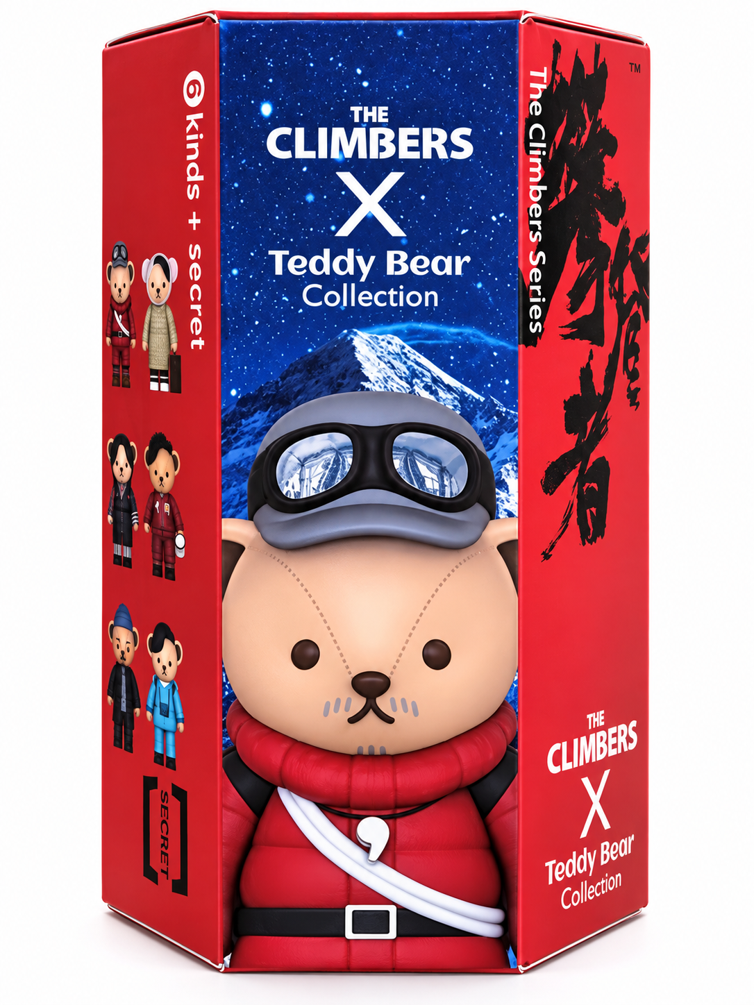 Rare 2019 The Climbers × Teddy Bear Collection blind box in original red and black packaging