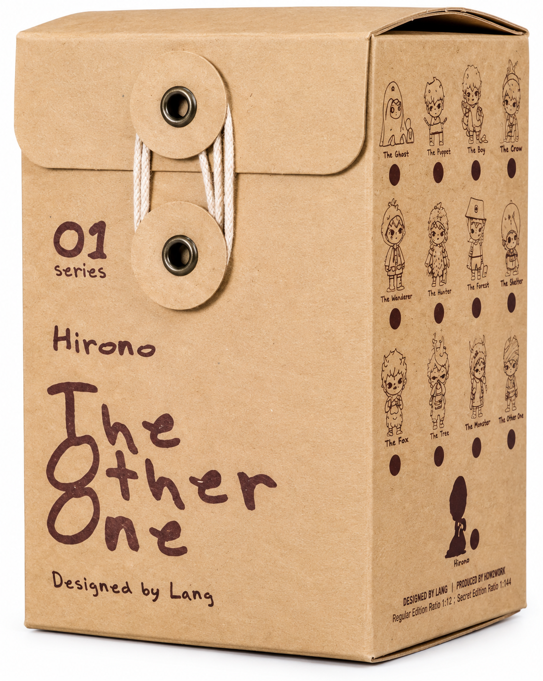 Original POP MART Hirono The Other One Series 2021 collectible figure box showing character line-up