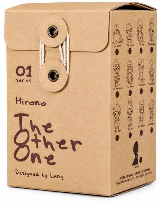 Original POP MART Hirono The Other One Series 2021 collectible figure box showing character line-up