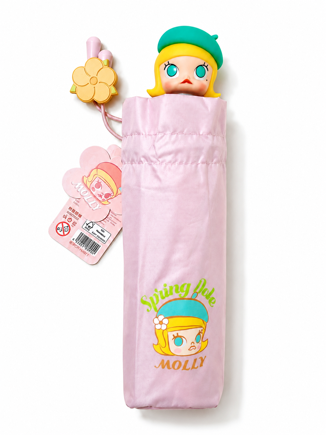 Pop Mart POP LAND Exclusive MOLLY Spring Date Umbrella – Spring Flower Series