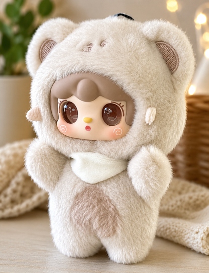 Yooki Take A Bite Of Bear Series Vinyl Plush Pendant Cream Bear